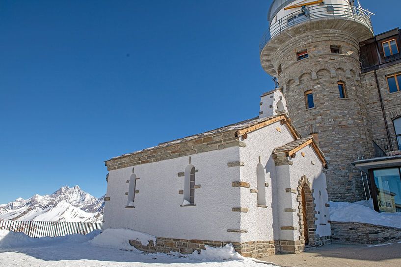 Zermatt - La chapelle du Gornergrat &quot;Saint Bernard d'Aoste par t.ART