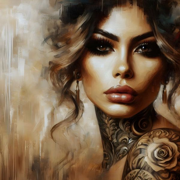 Ink on the Neck by FoXo Art