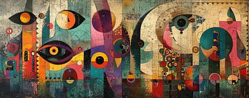 Kleurrijk Abstract | Enigma Sphere Array van Kunst Kriebels