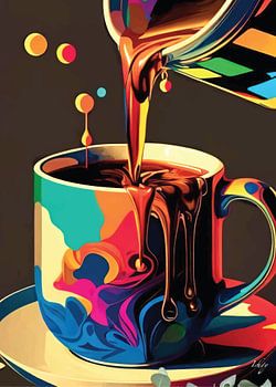 Buntes Kaffee-Glück