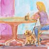 Im Cafe von Karen Kaspar