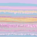 Geometrisch landschap met rechthoeken en cirkels 11 van Claudia Gründler thumbnail