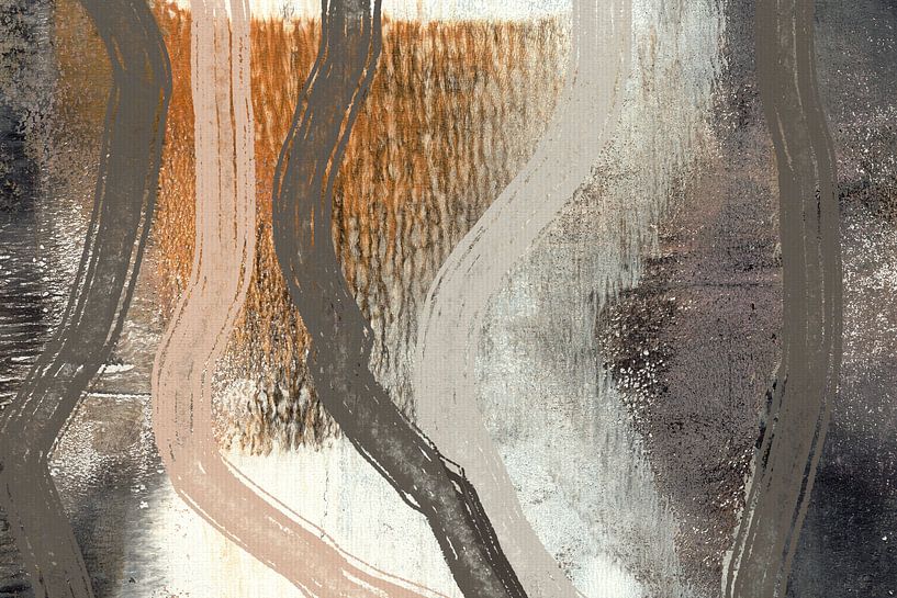 Japandi. Unvollkommenes Gleichgewicht in Acryl von Dina Dankers