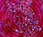 Ripples in Red (Retro Water Art in Rood) van Caroline Lichthart thumbnail
