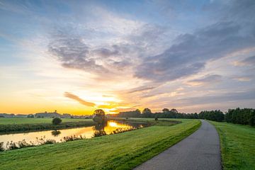 Vecht river sunrise during autumn in Overijssel by Sjoerd van der Wal Photography