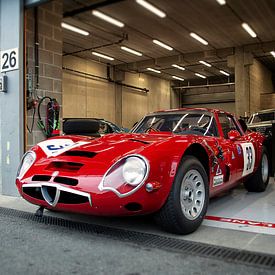 Alfa Romeo TZ2 op Spa Francorchamps van BG Photo