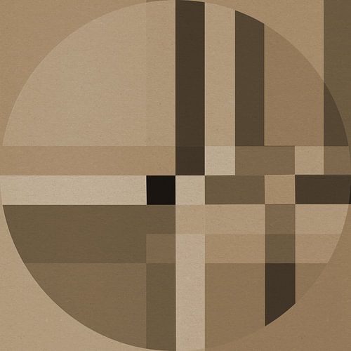 Verweven geometrie. Scandinavische retrovormen in aardetinten nr.  1
