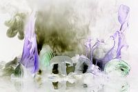 Gemüse im Nebel abstrakt