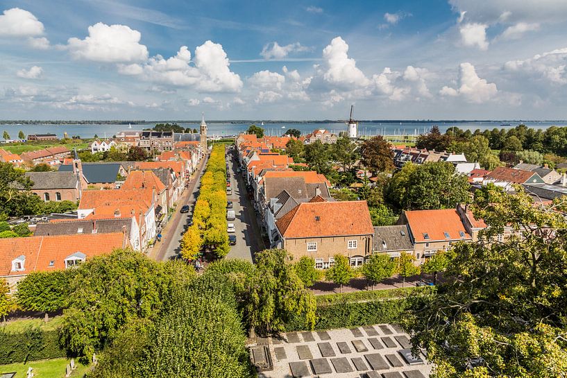 Uitzicht op Willemstad (Noord-Brabant) van Fotografie Jeronimo