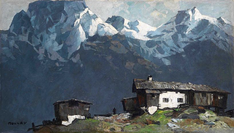 Ferme de montagne, OSKAR MULLEY, 1920 par Atelier Liesjes