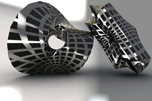 Sculptuur grijs van Eric Nagel