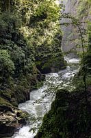 Waterfall La Langouette Gorge in France
