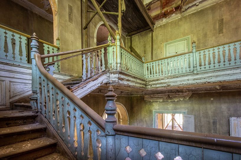 staircase in disrepair by Henny Reumerman