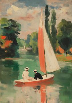 Segelboot auf ruhigem Wasser von Niklas Maximilian