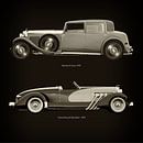 Bentley 8 litres 1931 et Duesenberg SJ Speedster 1933 par Jan Keteleer Aperçu