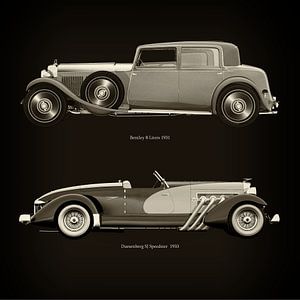 Bentley 8 Liter 1931 und Duesenberg SJ Speedster 1933
