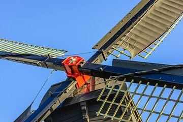 Red dyed ash head of a polder mill by Ruud Morijn