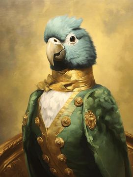 The parrot who imagined himself king by Studio Allee