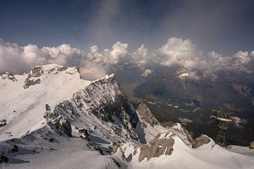 Op de Zugspitze in Oostenrijk