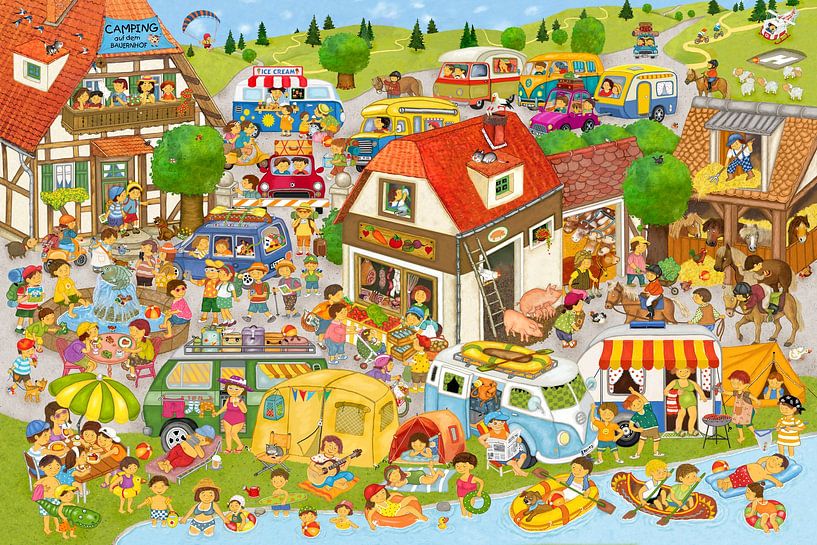 Camping auf dem Bauernhof von Marion Krätschmer