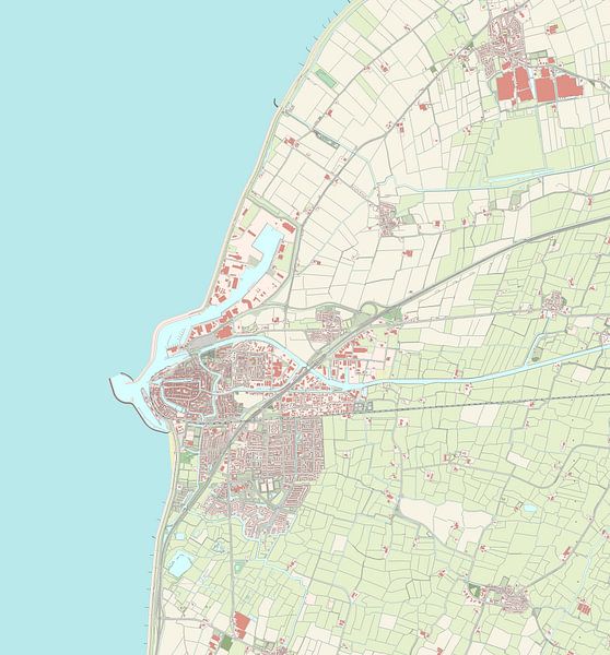Map of Harlingen by Rebel Ontwerp