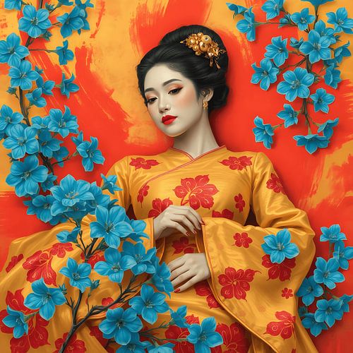Tussen stilte en bloei geisha