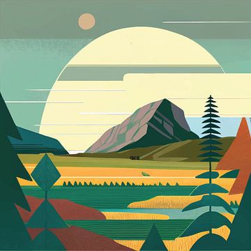 Forest and Mountains by Ariadna de Raadt-Goldberg