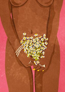Bloemen dragen van Raissa Oltmanns