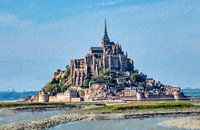 Mont Saint Michel digitally painted