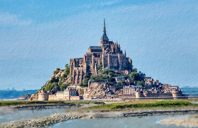 Mont Saint Michel digital gemalt von Hille Bouma