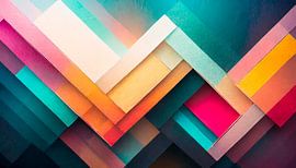 Kunst kleuren met vormen