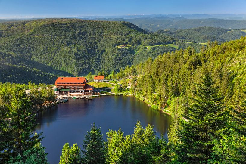 Vue du Hornisgrinde vers le lac Mummelsee, Forêt-Noire par Markus Lange