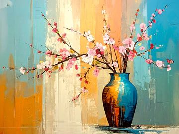 Modern still life with blossom by Studio Pieternel