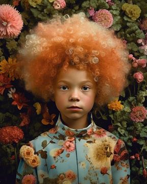 Kleurrijk fine art portret van Carla Van Iersel