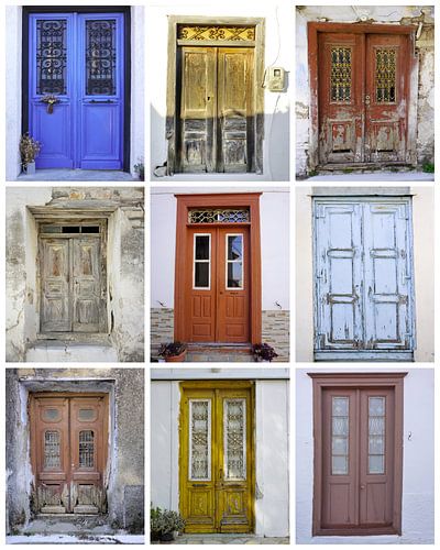 Poster der altgriechischen Türen