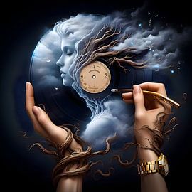 Dromerige muziek plaat van CrazyAIdesign