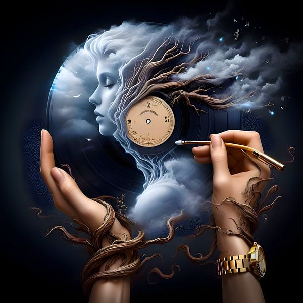 Dreamy music record by CrazyAIdesign