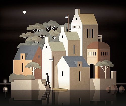 Een eiland in de Atlantische Oceaan