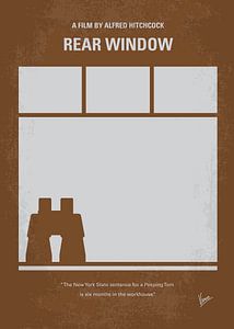 No238 My Rear window minimal movie poster sur Chungkong Art