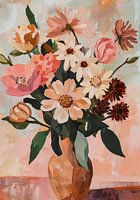 Bloemen in subtiele kleuren