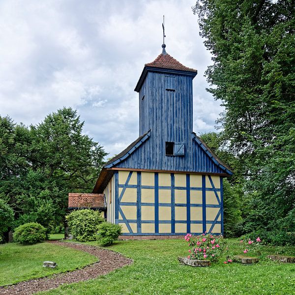 Little Church in the Countryside - Alt Placht - Templin by Gisela Scheffbuch