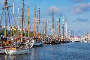 Segelschiffe auf der Hanse Sail in Rostock