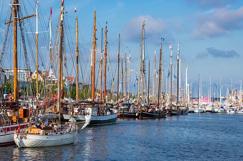 Zeilschepen bij de Hanse Sail in Rostock