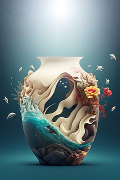 Creative art vase van Natasja Haandrikman