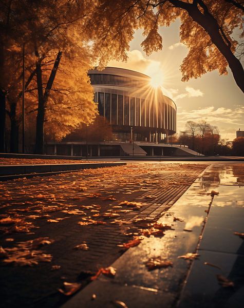 Stadtansicht von fernlichtsicht