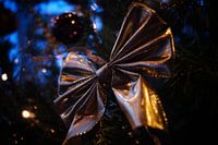 Gouden kerststrik