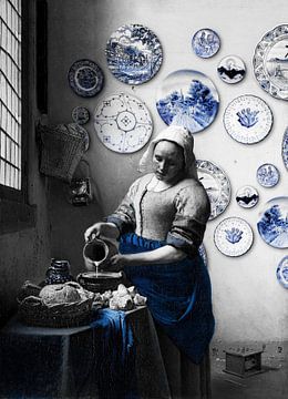 Vermeer Milkmaid - bleu sur Evavisser