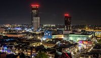 Leeuwarden nachtfoto. van Nico Boersma thumbnail