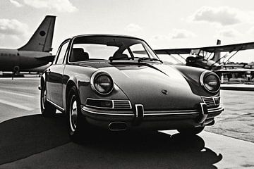 Porsche 911: Een testament van tijdloos design van Jan Keteleer (JanKé): Een reis voorbij het canvas