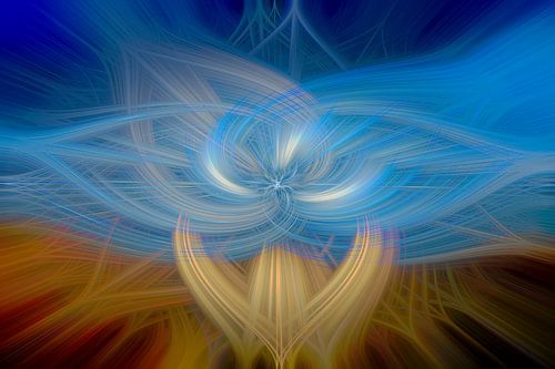 Blauw digital abstract